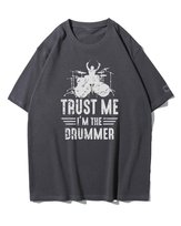 Koszulka oversize Zaufaj Perkusiście Muzyka Koncert Grafitowy 3XL