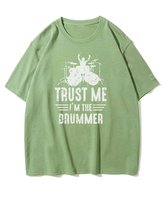 Koszulka oversize Zaufaj Perkusiście Muzyka Koncert Matcha L