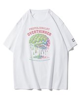 Koszulka oversize Zbyt Dużo Myślę Overthinker na Prezent Biały M