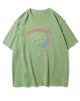 Koszulka oversize Zbyt Dużo Myślę Overthinker na Prezent Matcha S