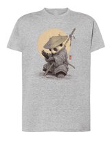 Koszulka Panda Samuraj Japonia Artystyczne Szara XL
