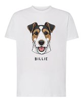 Koszulka Parson Russell terrier Personalizowana Pupil Pies Biały M