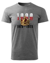 Koszulka Patriotyczna 1000lecie Koronacji Bolesława Chrobrego Szara XL