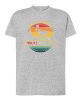 Koszulka Personalizowana Śmieszna Dinozaur Szara XL