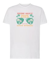 Koszulka Personalizowana Wakacje 2025 Rodzina Biała M
