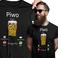 Koszulka Piwo Dzwoni Śmieszny Prezent Piwosza inna (Inny)
