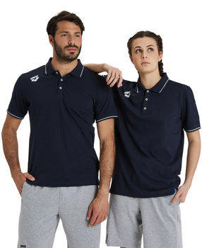 Koszulka polo bawełniana unisex Arena Team Poloshirt Solid Navy R.S - Arena