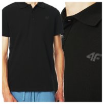 Koszulka polo męska 4F 4FWSS25TPTSM704-20S Czarny Roz. XL 4F