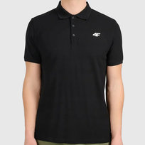 Koszulka Polo Męska 4F Regular Z Kołnierzem Czarna Klasyczna Casual 3XL 4F