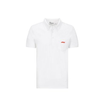 Koszulka polo męska Pocket biała Formula 1 2021 - XXL - FORMULA 1