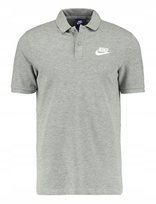 Koszulka Polo Męska Szara Małe Logo Nike Bawełna CN8764-063 r. S Nike
