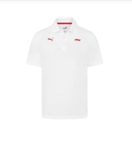 Koszulka Polo PUMA x F1 Męska Biała Bawełniana Formula 1, rr XXL, oryginał Puma