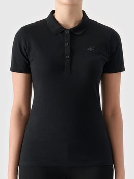 Koszulka polo slim damska 4F 4FWSS24TPTSF132-20S Czarny - 4F