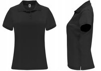 Koszulka POLO Sportowa Damska Polówka Roly MONZHA 0404 CZARNA XL ROLY