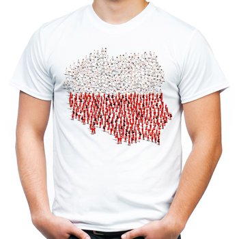 Koszulka Polska wspólnota mapa z narodem na pojednanie XXL - JHK