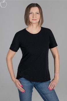 Koszulka Premium Bawełna a'la Supima Figura Jabłko Czarna - Inna marka