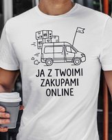 Koszulka Prezent dla Kuriera Super Kurier Biała XL