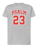 Koszulka Psalm 23 Pan jest moim Pasterzem Luźny Styl Szary melanż M