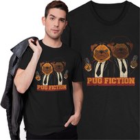 Koszulka Pulp Fiction Pug Fiction Quentin Tarantino Mops Pies Piesek Inna marka
