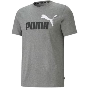 Koszulka Puma Ess+ 2 Col Logo Tee M 586759 (kolor Szary/Srebrny, rozmiar M) - Puma