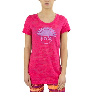 Koszulka Reebok RH Burnout damska t-shirt przedłużany sportowy termoaktywny-S - Reebok