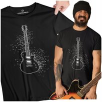 Koszulka Rockowa Męska Prezent Dla Gitarzysty Gitara T-Shirt inna (Inny)
