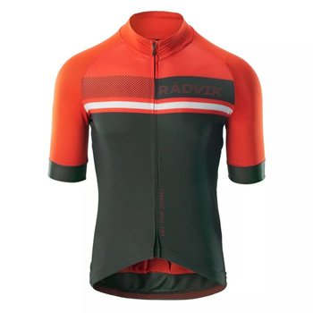 Koszulka rowerowa Radvik Foxtrot Gts M (kolor Czarny. Pomarańczowy, rozmiar L) - Radvik