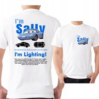 KOSZULKA Sally I'm Lightning Cars SALLY and MCQUEEN PRZÓD TYŁ M 3379 JHK
