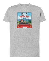 Koszulka Śmieszna Jadę w Bieszczady Wyjazd Szara XL