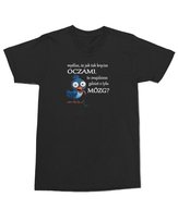 Koszulka śmieszna Myślisz że znajdziesz mózg? Kręcisz Oczami Czarna L