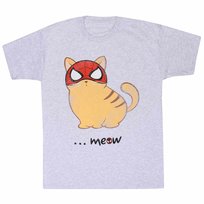 Koszulka Spider-Man Unisex Dla Dorosłych Meow Miles Morales (XL 8,5-9 / Szary)