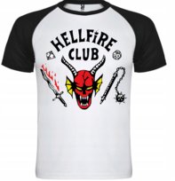 KOSZULKA STRANGER THINGS HELLFIRE CLUB SPORTOWA NA WF r. XS 16 LATowa-na-wf-r-xs-16-lat-18154738851 Inna marka
