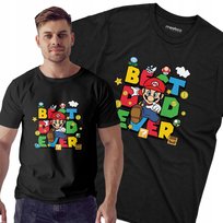 Koszulka SUPER MARIO dla TATY na dzień OJCA TATA prezent dla niego Meeboo