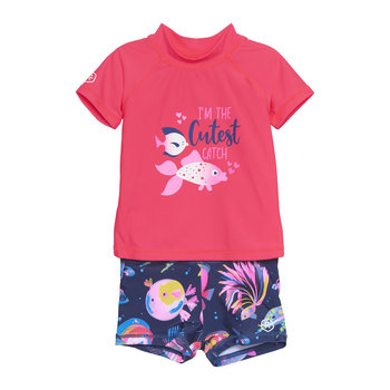 Koszulka + szorty do pływania dziecięce Color Kids Set różowe CO7200895380 74 cm - Color Kids
