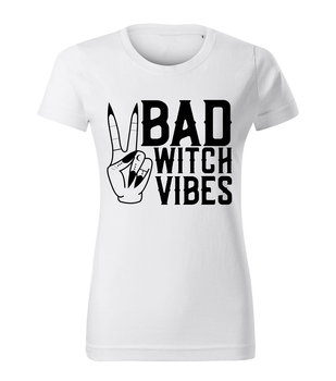 Koszulka T-shirt Bad Witch Vibes Biała - Hafna