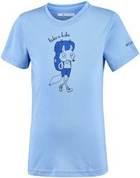 Koszulka t-shirt Columbia Mini Ridge Tee błękit 104/110 - Columbia