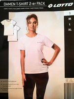 Koszulka t-shirt damska biała Lotto basic S 2 szt Lotto