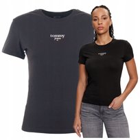 Koszulka T-shirt Damska Czarna Bluzka Damska Tommy Hilfiger Jeans logo Koszulka T-shirt Damska Czarna Bluzka Damska Tommy Hilfiger Jeans logo r.M