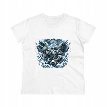 Koszulka T-shirt damski nadruk SŁOWIAŃSKI BÓG PERUN XL - slavmod
