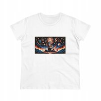 Koszulka T-shirt damski nadruk SŁOWIAŃSKI BÓG SWARÓG XL