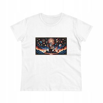 Koszulka T-shirt damski nadruk SŁOWIAŃSKI BÓG SWARÓG XL - slavmod