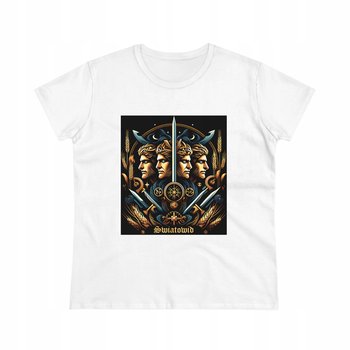 Koszulka T-shirt damski nadruk SŁOWIAŃSKI BÓG ŚWIATOWID XL - slavmod