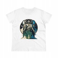 Koszulka T-shirt damski nadruk SŁOWIAŃSKI BÓG TRIGLAW XL