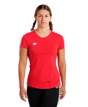 Koszulka T-Shirt damski sportowy casual bawełniana Arena Icons Red R.M - Arena
