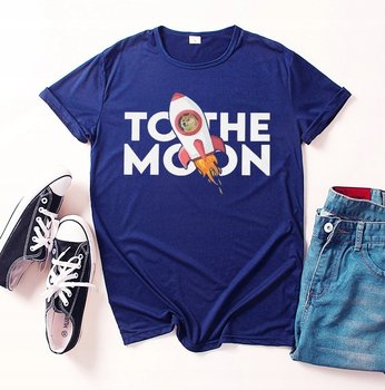 Koszulka T-Shirt Dogecoin To The Moon Btc 02L - Inna marka