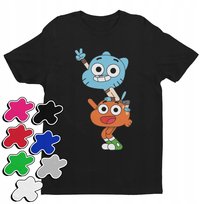 Koszulka T-Shirt Dziecięca Z Nadrukiem Gumball Darwin Różne -L 146-152 Inna marka