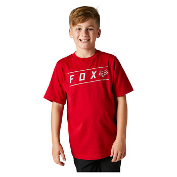 Koszulka T-Shirt FOX JUNIOR PINNACLE FLAME, kolor czerwony rozmiar YS - Fox