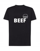 Koszulka T-Shirt męski nadruk BEEF Rozm.XXL