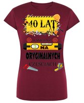Koszulka T-Shirt Na 40 Urodziny Prezent r.XL