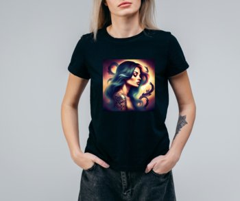 Koszulka T-Shirt Tattoo Girl czarna Rozmiar L z nadrukiem nadruk - Inna marka